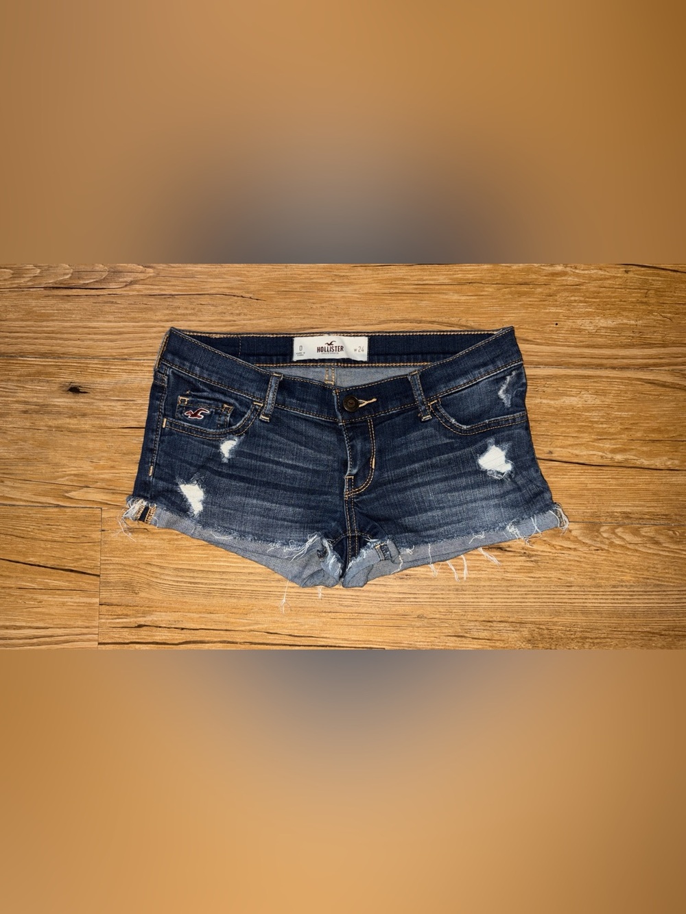 Y2K low-rise Hollister jean shorts
